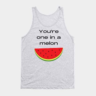 One in a melon million fruit pun Tank Top